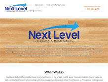 Tablet Screenshot of nextlevelbuildingservices.com